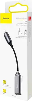 BASEUS L56 2-IN-1 LIGHTNING MALE TO LIGHTNING + 3.5MM FEMALE ADAPTER (7 / 14)