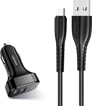 USAMS NT TRAVEL TU SERIES TYPE-C + C13 2.1A DUAL USB AUTO PUNJAČ (4 / 6)