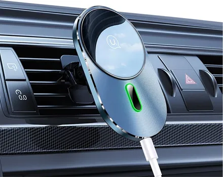 USAMS CD170 MAGNETIC CAR WIRELESS CHARGING AUTO STALAK (AIR VENT) 15W (4 / 5)
