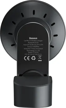 BASEUS CAR HOLDER WITH WIRELESS CHARGING TO AIR VENT SUPPORT MAGSAFE 15W BIG ENERGY WXJN-01 BLACK (2 / 8)