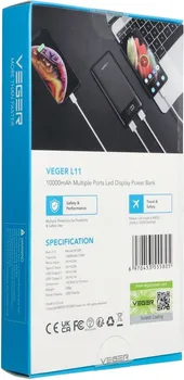 VEGER POWERBANK 10 000 MAH L11 (W1087) (2 / 15)