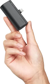 VEGER POWERBANK 5 000 MAH WITH BUILT-IN CONNECTOR TYPE C PD QC3.0 3A 20W PLUGON (W0556) BLACK (2 / 9)