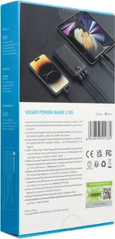 VEGER POWERBANK 10 000 MAH PD QC3.0 2A 20W L10S (W1105PD) WHITE (3 / 8)