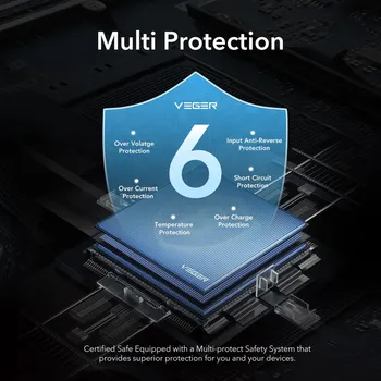 VEGER POWERBANK 10 000 MAH PD QC3.0 2A 20W L10S (W1105PD) WHITE (5 / 8)