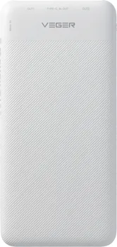VEGER POWERBANK 10 000 MAH PD QC3.0 2A 20W L10S (W1105PD) WHITE (7 / 8)