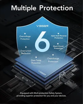 VEGER L10-10 000 MAH LCD BLACK (W1105) POWER BANK (7 / 19)