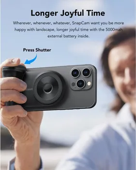 VEGER POWERBANK 5 000 MAH COMPATIBLE WITH MAGSAFE PD QC3.0 20W TOURIST (W0569) BLACK (10 / 10)