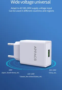 APPACS A7 2.1A PUNJAČ (BEZ KABLA) (6 / 8)