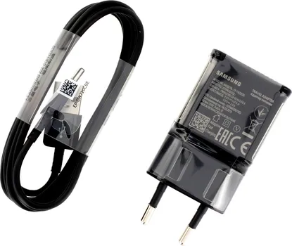 SAMSUNG CHARGER + USB CABLE TYPE-C, BLACK, FAST CHARGE 15W, EP-TA20EBECGWW (2 / 4)
