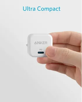 ANKER POWERPORT III 20W CUBE USB-C CHARGER WHITE (A2149WH) (3 / 6)
