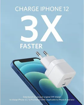 ANKER POWERPORT III 20W CUBE USB-C CHARGER WHITE (A2149WH) (4 / 6)