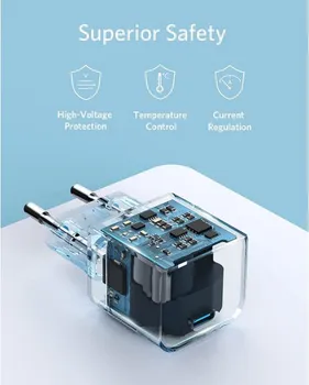 ANKER POWERPORT III 20W CUBE USB-C CHARGER WHITE (A2149WH) (6 / 6)