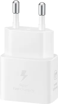 SAMSUNG 25W FAST CHARGING USB-C POWER ADAPTER WHITE (CABLE INCLUDED) (2 / 5)