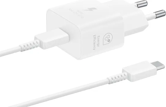 SAMSUNG 25W FAST CHARGING USB-C POWER ADAPTER WHITE (CABLE INCLUDED) (3 / 5)