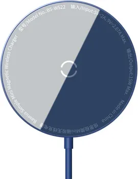 BASEUS WIRELESS CHARGER SIMPLE MINI MAGNETIC 15W FOR MAGSAFE IPHONE BLUE WXJK-H03 (2 / 7)