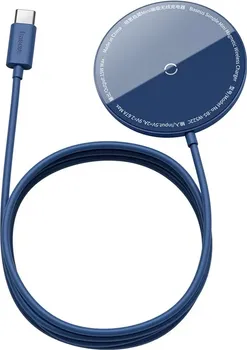 BASEUS WIRELESS CHARGER SIMPLE MINI MAGNETIC 15W FOR MAGSAFE IPHONE BLUE WXJK-H03 (3 / 7)
