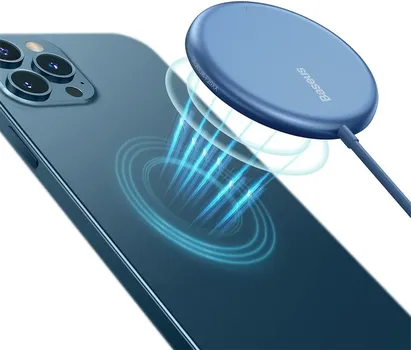 BASEUS WIRELESS CHARGER SIMPLE MINI MAGNETIC 15W FOR MAGSAFE IPHONE BLUE WXJK-H03 (5 / 7)