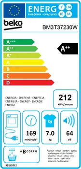 BEKO BM3T37230W SAMOSTOJEĆA MAŠINA ZA SUŠENJE VEŠA [7KG / A++ / 64 DB] (7 / 7)