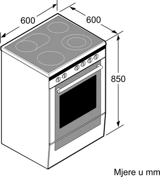 BOSCH ELEKTRIČNI ŠTEDNJAK SERIE 4|, A+, 66L, INOX, TR (16 / 17)