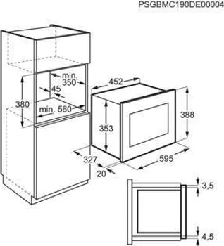 ELECTROLUX UGRADBENA MIKROVALNA PEĆNICA LMS2203EMX, 20L (4 / 11)