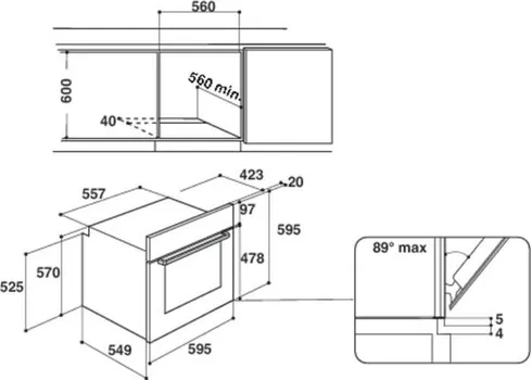 INDESIT UGRADBENA PEĆNICA IFW 6841 JH IX (7 / 7)