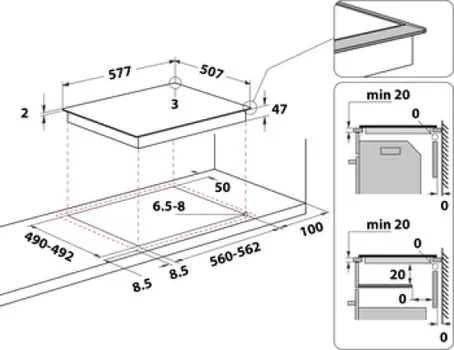 INDESIT UGRADBENA PLOČA RI 261 X (8 / 8)