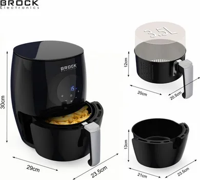 BROCK DIGITALNA FRITEZA AIRFRYER 3.5L, 1200W AFD 3502 BK (7 / 10)