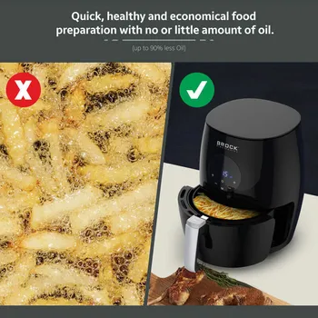 BROCK DIGITALNA FRITEZA AIRFRYER 3.5L, 1200W AFD 3502 BK (10 / 10)