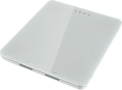 AENO KITCHEN SCALE KS1S SMART, MAX LOAD - 8 KG, BLUETOOTH, 10,000+ PRODUCTS & MEALS, 25 INDICATORS ANALYSIS, COFFEE MODE, 6 UNIT CONVERSION: KG, G, LB, FL, OZ, ML, MATERIAL - GLASS (1 / 11)