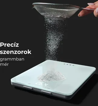 AENO KITCHEN SCALE KS1S SMART, MAX LOAD - 8 KG, BLUETOOTH, 10,000+ PRODUCTS & MEALS, 25 INDICATORS ANALYSIS, COFFEE MODE, 6 UNIT CONVERSION: KG, G, LB, FL, OZ, ML, MATERIAL - GLASS (10 / 11)