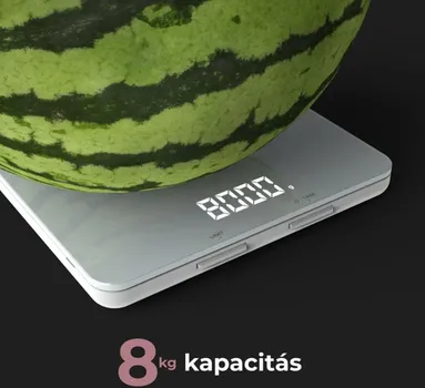 AENO KITCHEN SCALE KS1S SMART, MAX LOAD - 8 KG, BLUETOOTH, 10,000+ PRODUCTS & MEALS, 25 INDICATORS ANALYSIS, COFFEE MODE, 6 UNIT CONVERSION: KG, G, LB, FL, OZ, ML, MATERIAL - GLASS (11 / 11)