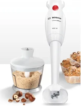 BOSCH ŠTAPNI MIXER 400 W, MJERNA POSUDA, SJECKALICA, PLASTIČNA NOGA, SL