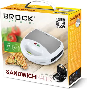 BROCK SANDWICH MAKER 750W SSM 1001 WH (2 / 2)
