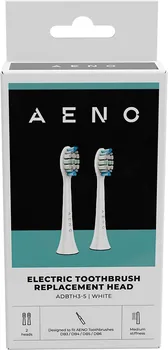 AENO REPLACEMENT TOOTHBRUSH HEADS, WHITE, DUPONT BRISTLES, 2PCS IN SET (FOR ADB0003/ADB0005 AND ADB0004/ADB0006) (2 / 4)