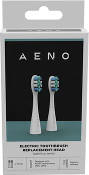 AENO REPLACEMENT TOOTHBRUSH HEADS, WHITE, DUPONT BRISTLES, 2PCS IN SET (FOR ADB0001S/ADB0002S) (2 / 4)