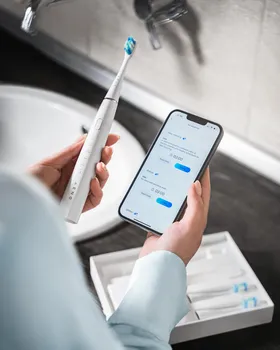 AENO SMART SONIC ELECTRIC TOOTHBRUSH, DB1S: WHITE, 4MODES + SMART, WIRELESS CHARGING, 46000RPM, 90 DAYS WITHOUT CHARGING, IPX7 (4 / 4)