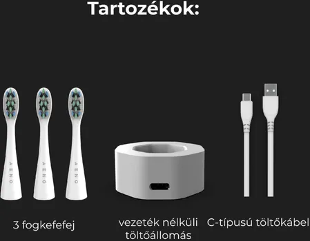 AENO SMART SONIC ELECTRIC TOOTHBRUSH, DB1S: WHITE, 4MODES + SMART, WIRELESS CHARGING, 46000RPM, 90 DAYS WITHOUT CHARGING, IPX7 (8 / 9)
