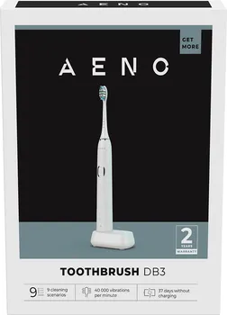 AENO SONIC ELECTRIC TOOTHBRUSH, DB3: WHITE, 9 SCENARIOS, WITH 3D TOUCH, WIRELESS CHARGING, 46000RPM, 40 DAYS WITHOUT CHARGING, IPX7 (8 / 10)