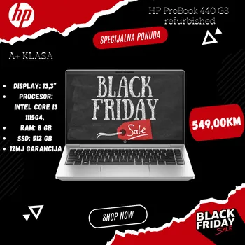 HP PROBOOK 440 G8 I3/8GB/256SSD/13.3 (1 / 4)