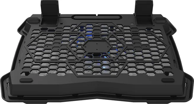 CANYON NS02, COOLING STAND SINGLE FAN WITH 2X2.0 USB HUB, SUPPORT UP TO 10 -15.6 LAPTOP, ABS PLASTIC AND IRON, FANS DIMENSION:125*125*15MM(1PC), DC 5V, FAN SPEED: 800-1000RPM, SIZE:340*265*3 (2 / 4)