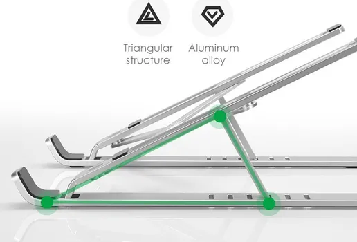 TECH-PROTECT ALUSTAND UNIVERSAL LAPTOP STALAK SILVER (6 / 10)