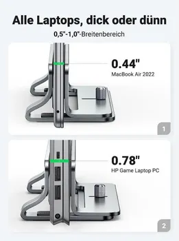 UGREEN VERTICAL ALUMINUM STALAK ZA LAPTOPE (4 / 6)