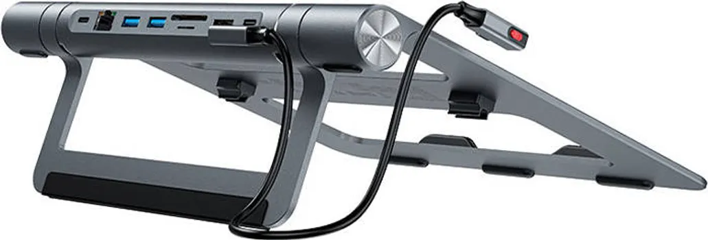 ACEFAST E5 PLUS USB-C MULTIFUNKCIONALNI STALAK ZA LAPTOP CRNI (1 / 5)