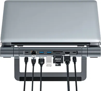 ACEFAST E5 PLUS USB-C MULTIFUNKCIONALNI STALAK ZA LAPTOP CRNI (4 / 5)