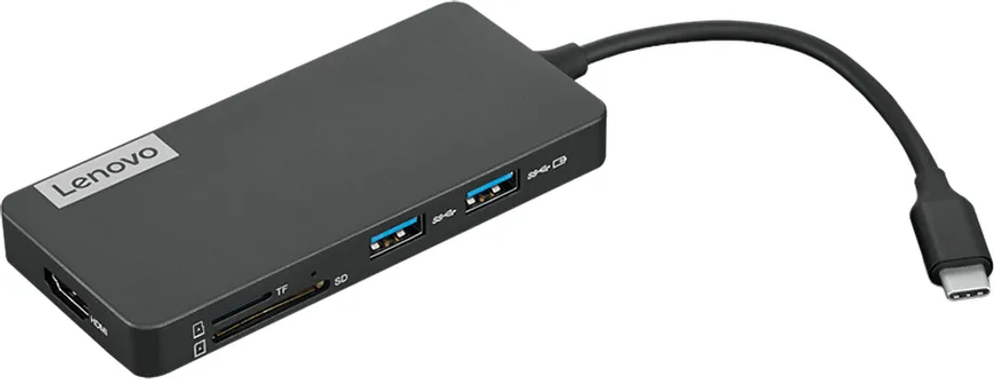 LENOVO USB TYPE C HUB, 1X USB-C, 2X USB 3.0, 1X USB 2.0, 1X HDMI, 1X SD READER, 1X TF READER (4 / 4)