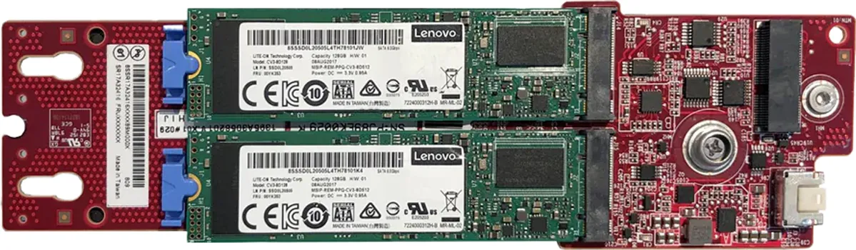 LENOVO THINKSYSTEM M.2 SATA 2-BAY RAID ENABLEMENT KIT [RAID KIT] (3 / 4)
