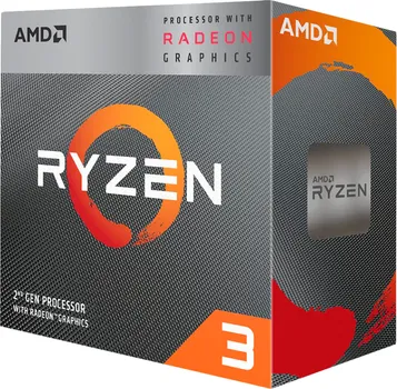 AMD RYZEN 3 3200G AM4 BOX4 CPU CORES,4 THREADS,3.6GHZ,4MB L3,65W,RADEON VEGA 8 (1 / 3)