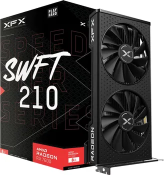 XFX SPEEDSTER SWFT210 RADEON RX7600 CORE GAMING GRAPHICS CARD WITH 8GBGDDR6 HDMI 3XDP, AMD RDNA 2 (1 / 6)