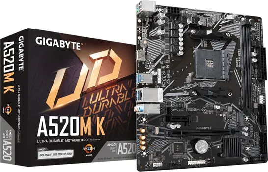 GIGABYTE MB [A520M K V2 G10]AM4 2XDDR4 M.2 4XSATA 6XUSBVGA, HDMI MATX (1 / 3)
