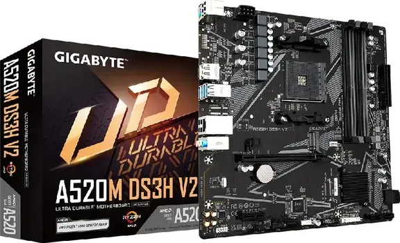 GIGABYTE MB A520M DS3H V2 1.0AMD A520,AM4,4XDDR4 M2RAID,HDMI,DP,MATX (3 / 4)